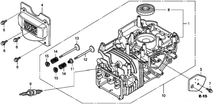 Cylinder Barrel for Honda HRG536C1