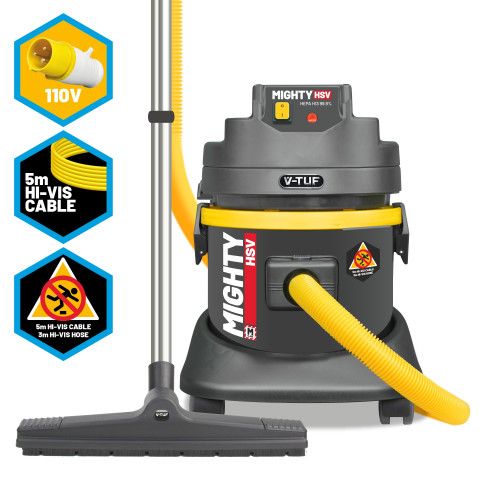 Mighty Hsv - 21l M-Class 110v Industrial Dust Extraction Vacuum Cleaner  - Health & Safety Version 