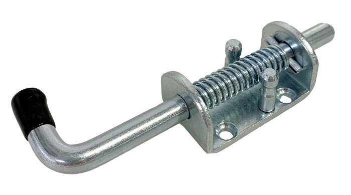 Trailer Spring Bolt Latch, 170mm x 12mm, Zinc Plated