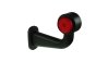 WAS LED Outline Marker Lamp, Right Hand, Red/White, 90°, 10-30V, IP66