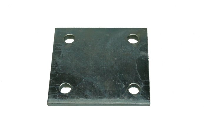 Towball Drop Plate 4 Hole 4in (102 mm) Zinc Plated For Flange Towbar