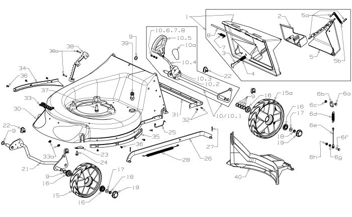 Deck Assembly for Masport 500AL