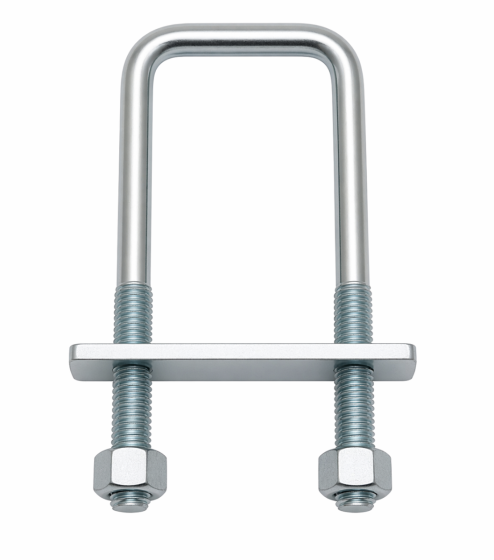 U Bolt Square Type 136 x 53 x 83mm, M12 Thread, 53mm Thread Length, Grade 8.8