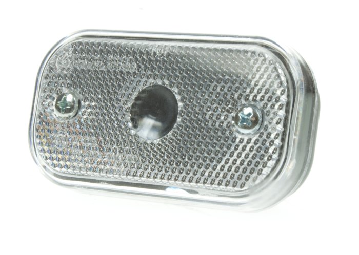 AJBA Front Bulb Marker Lamp, Clear 12V with Reflector, Horizontal