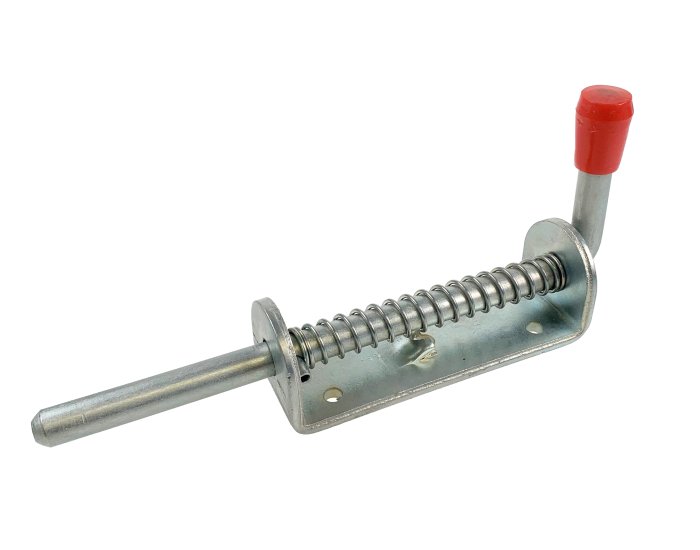Spring Bolt 210mm x 12mm Pin, Zinc Plated, Base Catch