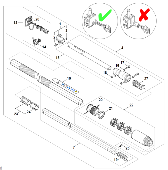 Drive Tube for Stihl HTA 86