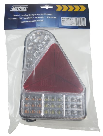 Trailer LED Triangle Combination Lamp, Right Hand, 10-30V