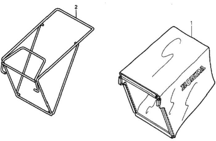 Grass Bag/Tool for Honda HRG536C