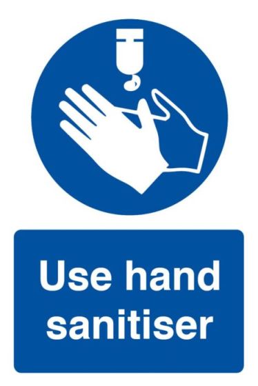 Use Hand Sanitizer Sign (Adhesive)