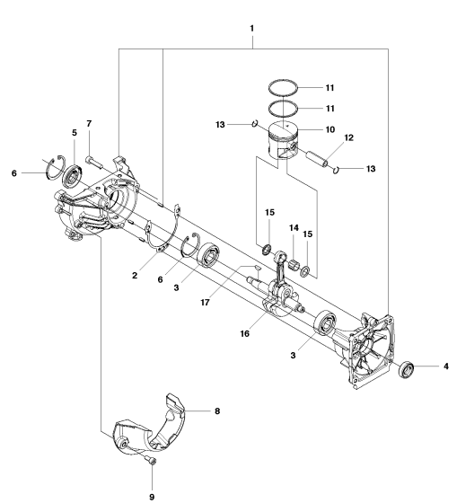 Piston & Crankshaft Assembly For Husqvarna 130BT Leaf Blowers