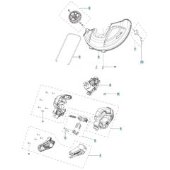 Head Assembly for Husqvarna 110iL