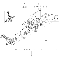 Crankcase Assembly for Husqvarna 120
