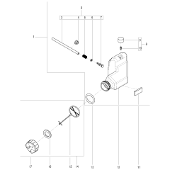 Oil Tank Assembly for Husqvarna 120