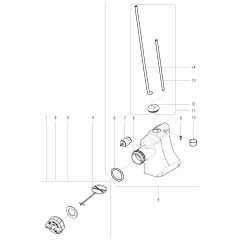 Fuel Tank Assembly for Husqvarna 120