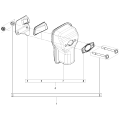 Muffler Assembly for Husqvarna 120