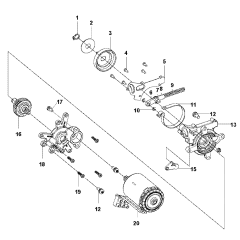 Gear Box No.2 for Husqvarna 120I