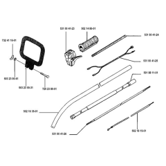 Shaft & Handle for Husqvarna 120 L