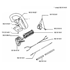 Handle & Controls for Husqvarna