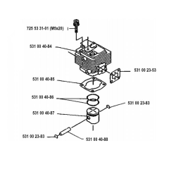 Cylinder Piston for Husqvarna