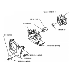 Crankcase for Husqvarna 120 LC