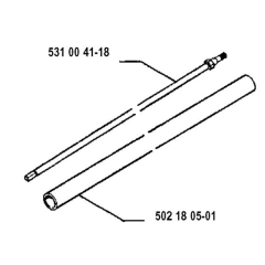 Shaft for Husqvarna 120 LC