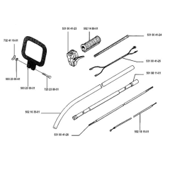 Shaft & Handle for Husqvarna 120 LC