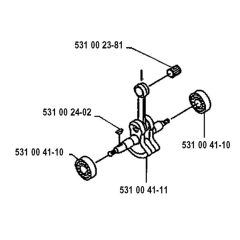 Crankshaft for Husqvarna 120 LC