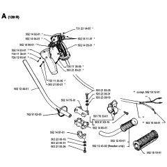 Handle & Controls for Husqvarna 120R