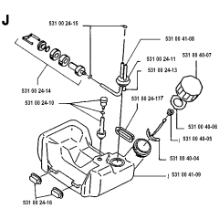 Fuel Tank for Husqvarna 120R