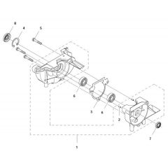 Crankcase for Husqvarna 122 C