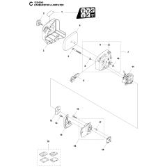 Carburetor & Air Filter for Husqvarna