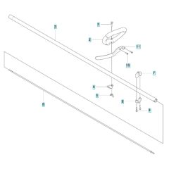 Shaft Assembly for Husqvarna 122RJ