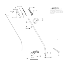 Shaft & Handle for Husqvarna 124 C