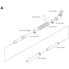 Tube Assembly for Husqvarna 125BT