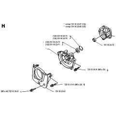 Crankcase for Husqvarna 125RB