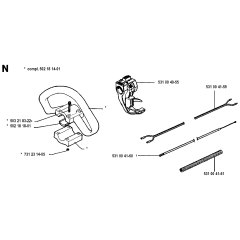 Handle & Controls for Husqvarna