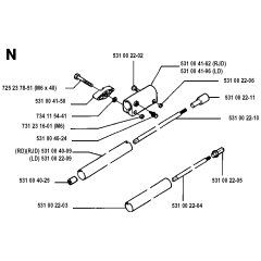 Shaft-2 for Husqvarna 125RD