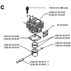 Cylinder Piston for Husqvarna