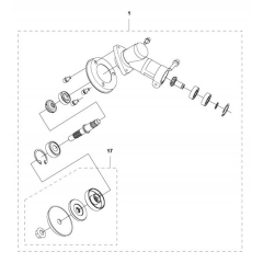 Gear Case for Husqvarna 131 RB