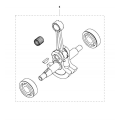 Crankshaft for Husqvarna 131 RB
