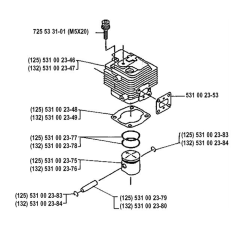 Cylinder Piston for Husqvarna