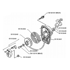Starter for Husqvarna 132 LD