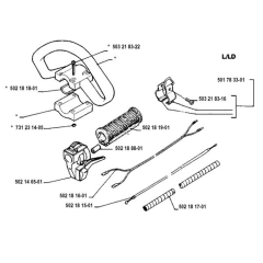Handle & Controls for Husqvarna