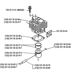 Cylinder Piston for Husqvarna