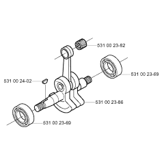 Crankshaft for Husqvarna 132R