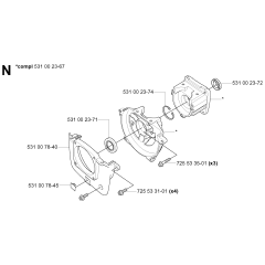 Crankcase for Husqvarna 132R