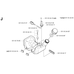 Fuel Tank for Husqvarna 132R