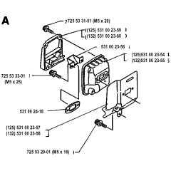 Muffler for Husqvarna 132RB