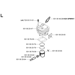Cylinder Piston for Husqvarna