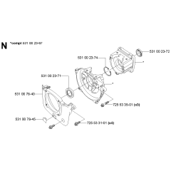 Crankcase for Husqvarna 132RJ